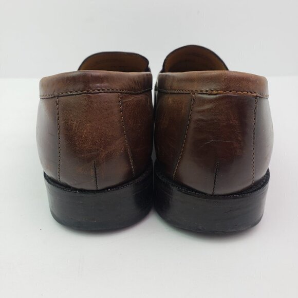 Cole Haan Mens Size 9.5 Brown NikeAir Tassel Slip On Formal Dress Loafer Shoes main image 11